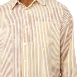 Stussy Classic LS Shirt Bleached Poplin -Stussy Store 1110335 TANN 5 9658323d 7672 4a16 a945 d6c05e357b7f