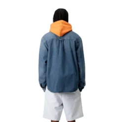 Harvey Shirt Jac -Stussy Store harvey shirt jac blue dark used wash 65 1