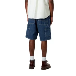 Single Knee Short -Stussy Store single knee short blue stone washed 133 1