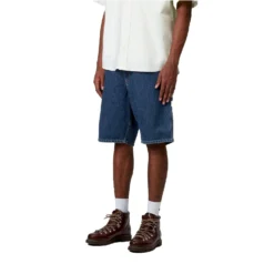 Single Knee Short -Stussy Store single knee shorts blue stone washed 133