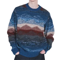 Abstract Crewneck Knit -Stussy Store soph 232055 multi 2